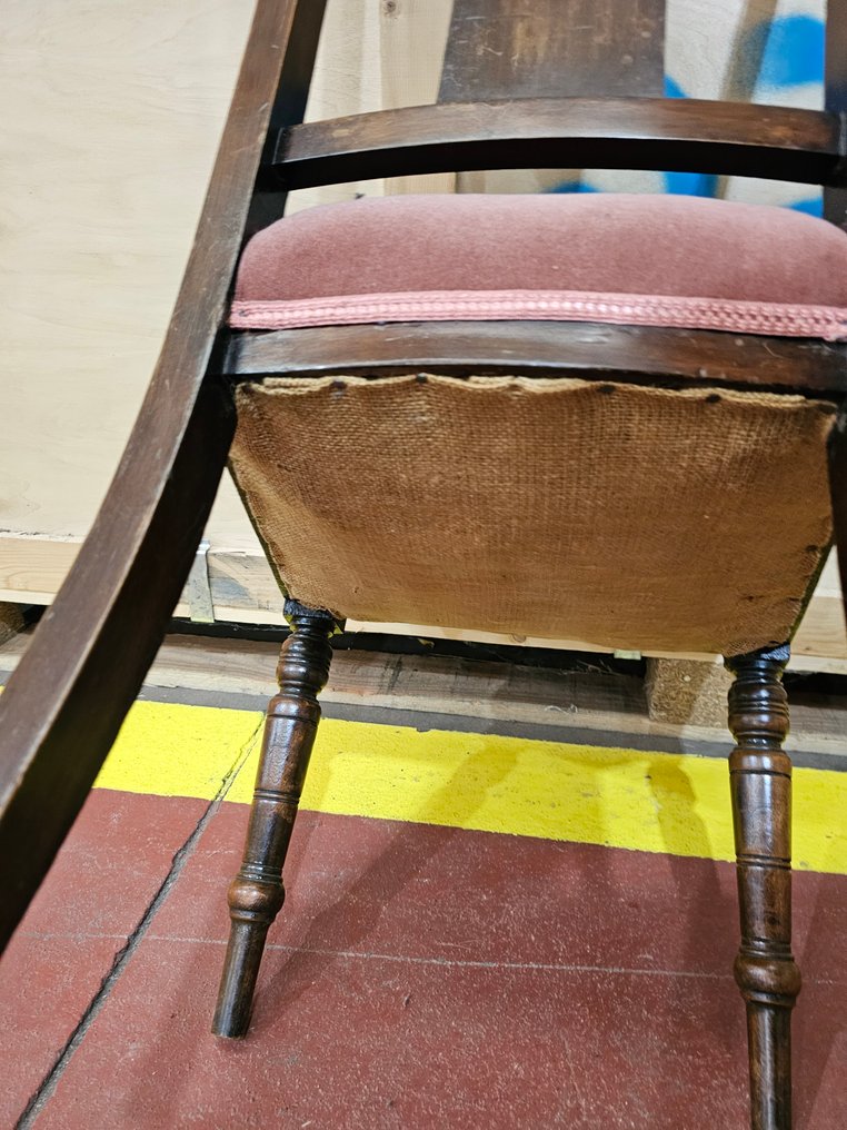 Καρέκλα (2) - Ξύλο - ζευγάρι καρεκλών εποχής Έντουαρντ #4.3