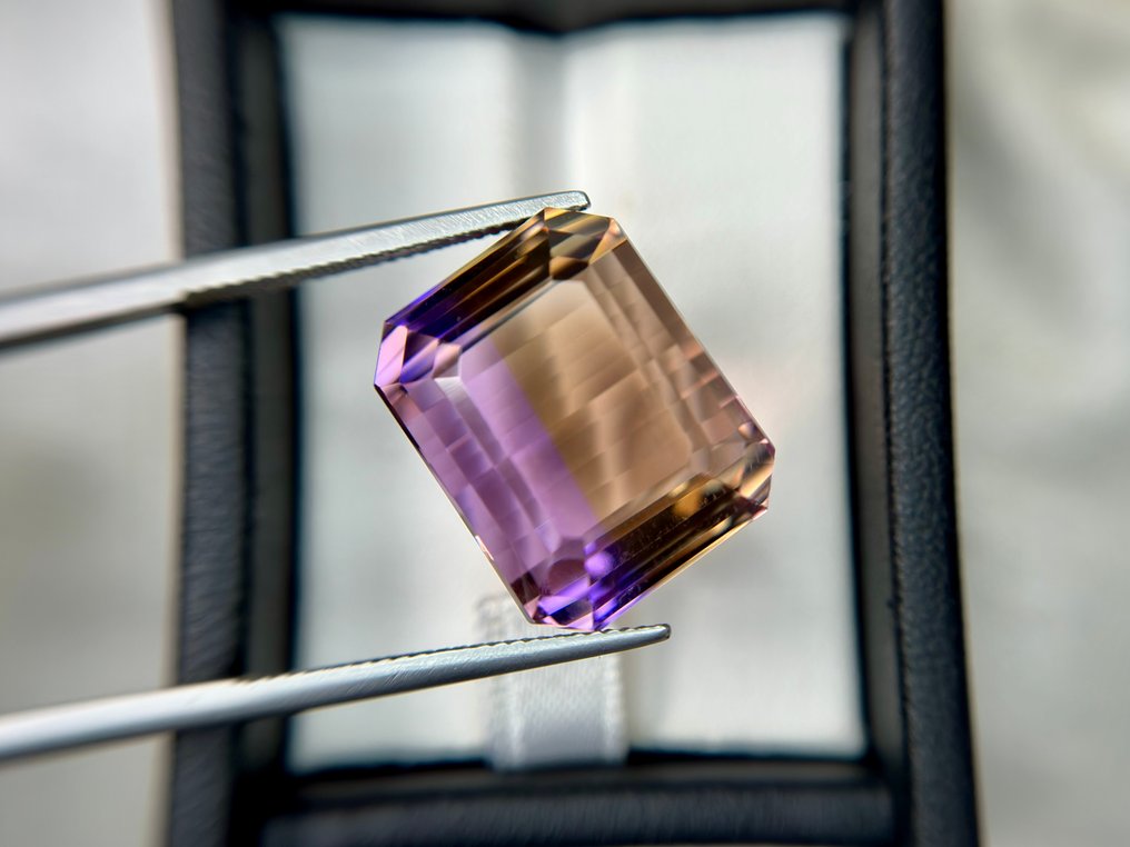 No Reserve Price - 1 pcs Multicolour Ametrine - 34.71 ct - International Colored Gemstone Association (ICA GemLab) - FLAWLESS AMAZING AMETRINE #1.0
