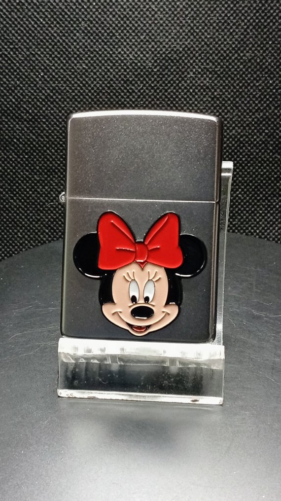 Zippo White Frost - Minnie Mouse - 没有保留价 - 口袋打火机 - 黄铜, 钢 #1.0