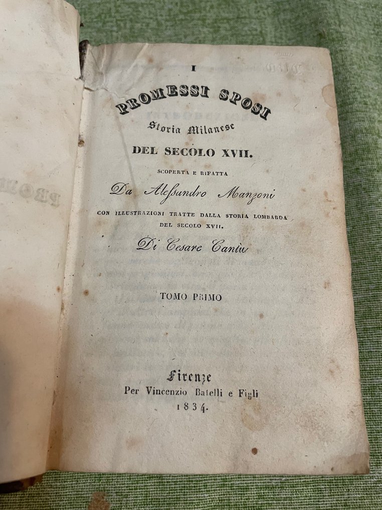 A. Manzoni - I Promessi Sposi - La formazione del linguaggio lirico Manzoniano - 1834 #1.0