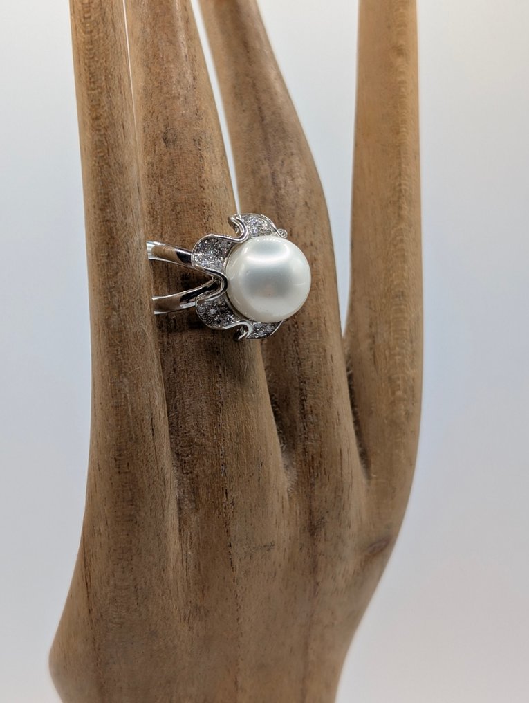 χωρίς τιμή ασφαλείας - Δαχτυλίδι Ασημί Μαργαριτάρι - Ζιρκόν #3.2