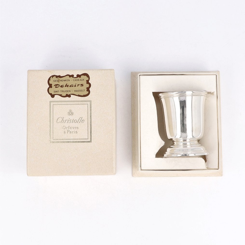 NO RESERVE - Christofle model Albi - 蛋杯 - 鍍銀 #1.0