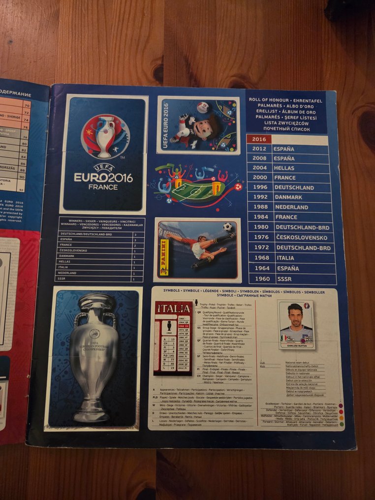 帕尼尼 克里斯蒂亚诺·罗纳尔多, Zlatan Ibrahimović, Antoine Griezmann (Francia) and others. - 1 完整册子 - Good (GD) #3.2