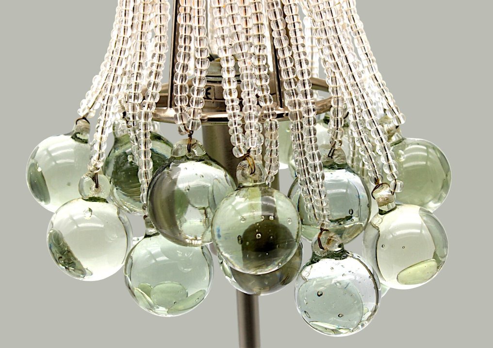 Baga Lovelylight Handmade in Italy - Patrizia Garganti Design Firenze Mod. "Bubbles" Argentata N. 22 - Table lamp - Venetian crystal, silverplated #2.1