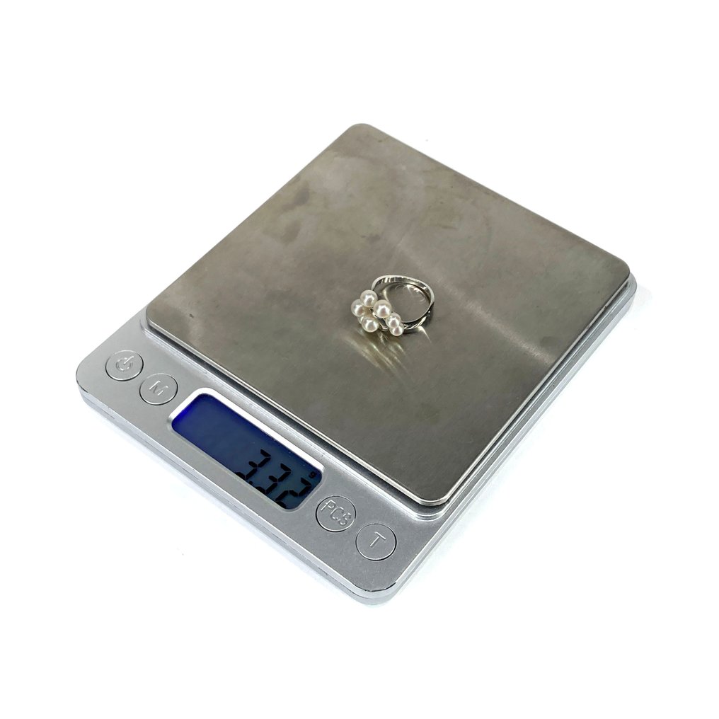 Tasaki - Δαχτυλίδι - 14 καράτια Λευκός χρυσός, K14WG #1.0