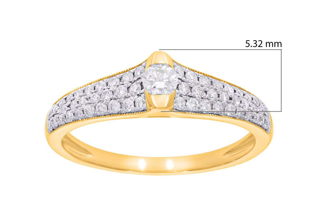 Bague - 18 carats Or jaune - 0.41ct. tw. - Diamant - Maison d'Anvers #1.0