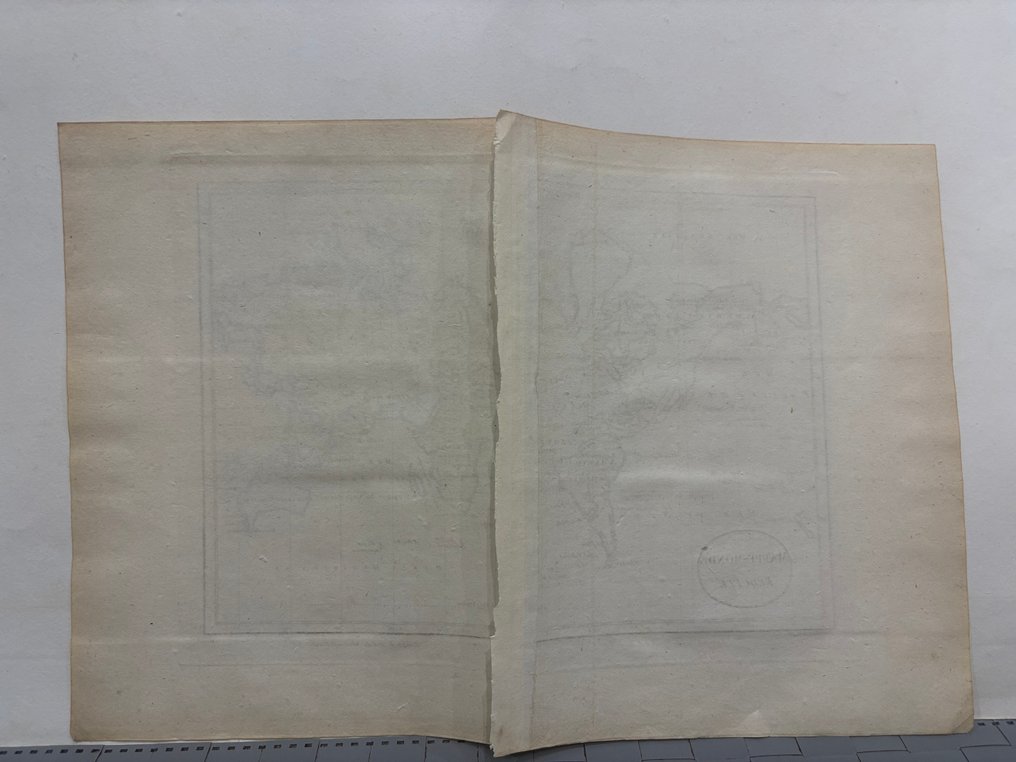 France - World; Eustache Hyacinthe Langlois - Lot of three prints “Mappe-Monde” - 1781-1800 #2.1