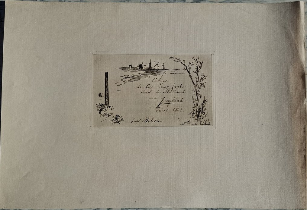 Johan Barthold Jongkind ( 1819-1891) - Cahier d'eaux fortes #3.2