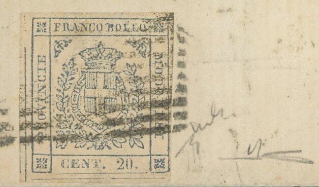 Αρχαία ιταλικά κράτη - Μόντενα 1859 - Προσωρινή κυβέρνηση, φάκελος από το Μόντενα προς τη Βερόνα στις 21 Νοεμβρίου 1859, με 20 σεντς, - Sassone n.15 #2.1