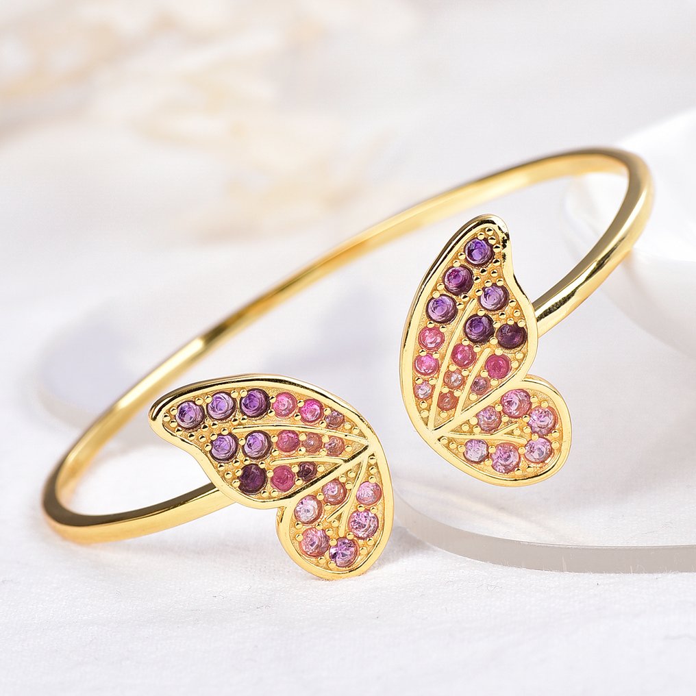 χωρίς τιμή ασφαλείας - Βραχιόλι Ασημί - Μικτά πολύτιμα πετράδια - Πιστοποιημένα #1.0