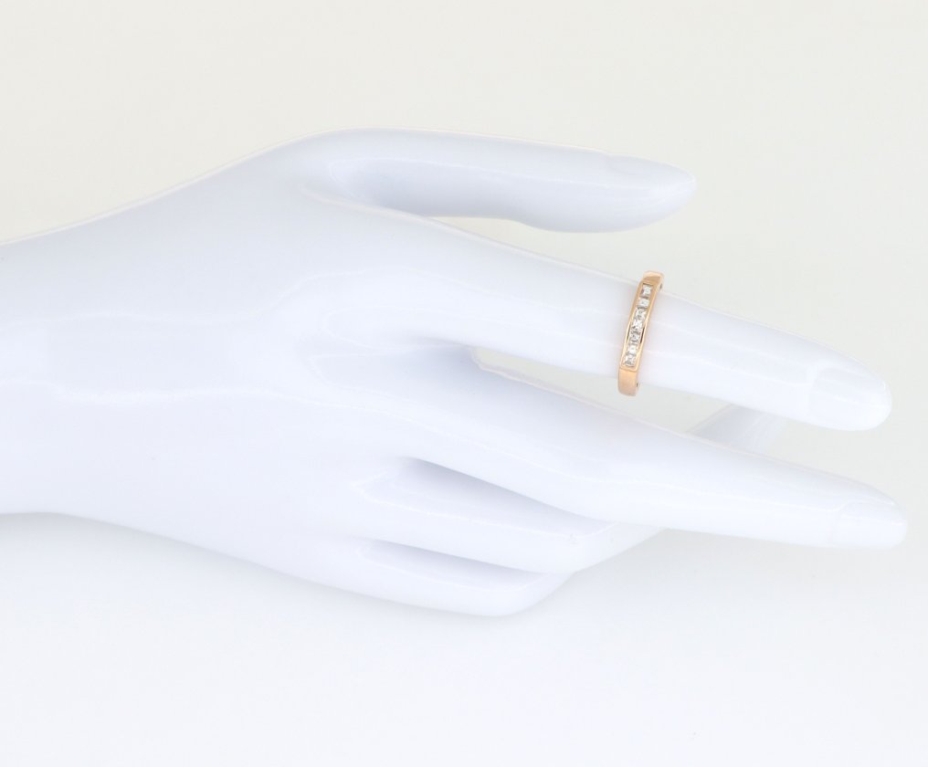 Nincs minimálár - Gyűrű - 18 kt. Rózsa arany - 0.42ct. tw. Gyémánt (Természetes) #4.3