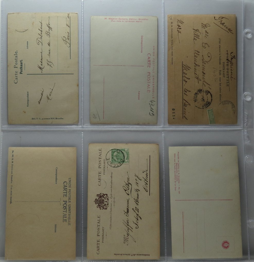 Belgian Monarchy (65 PCP - 2 Albums - 2 newspapers - 3 books) - Postcard album (72) - 1900-2001 #4.3