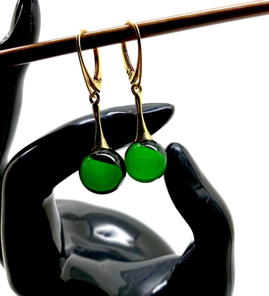 Cercei din chihlimbăr baltic natural din argint sterling. - Chihlimbar - Succinite / fossilized pine tree resin #1.0