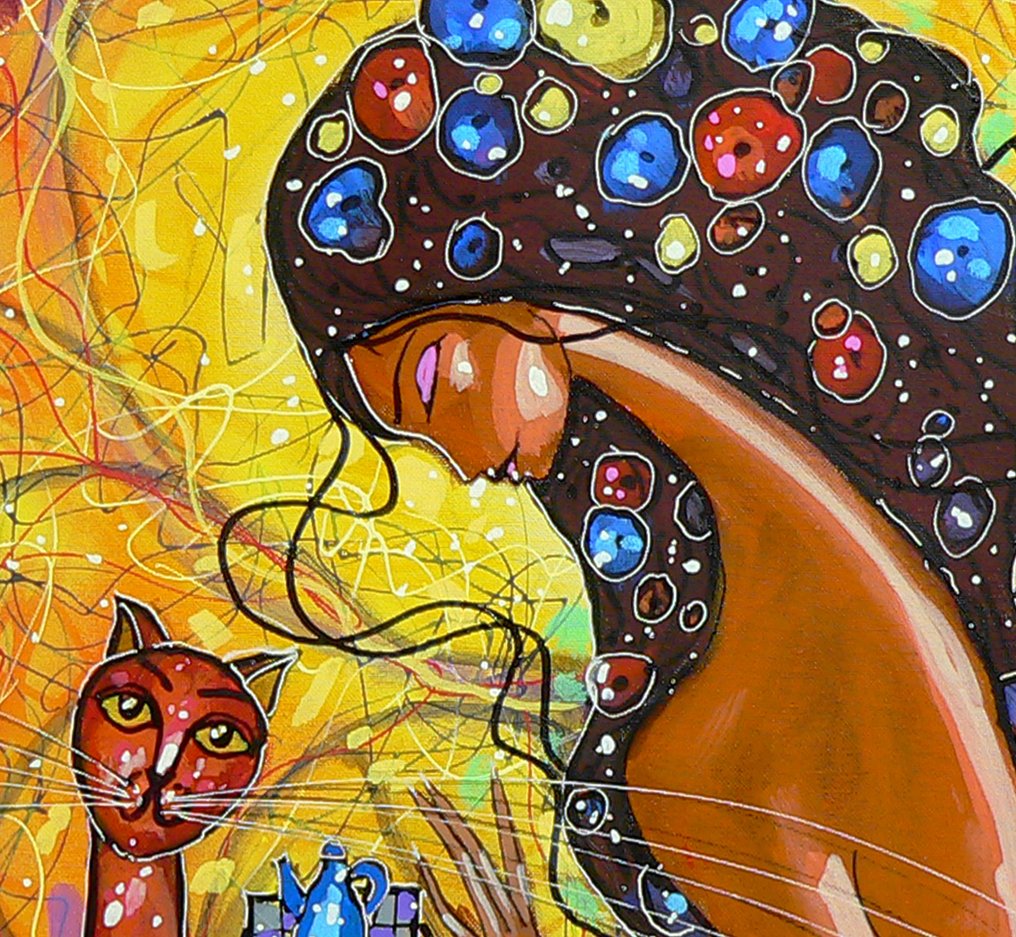 Wiktor Bezrukow - Girl with a red cat #2.1