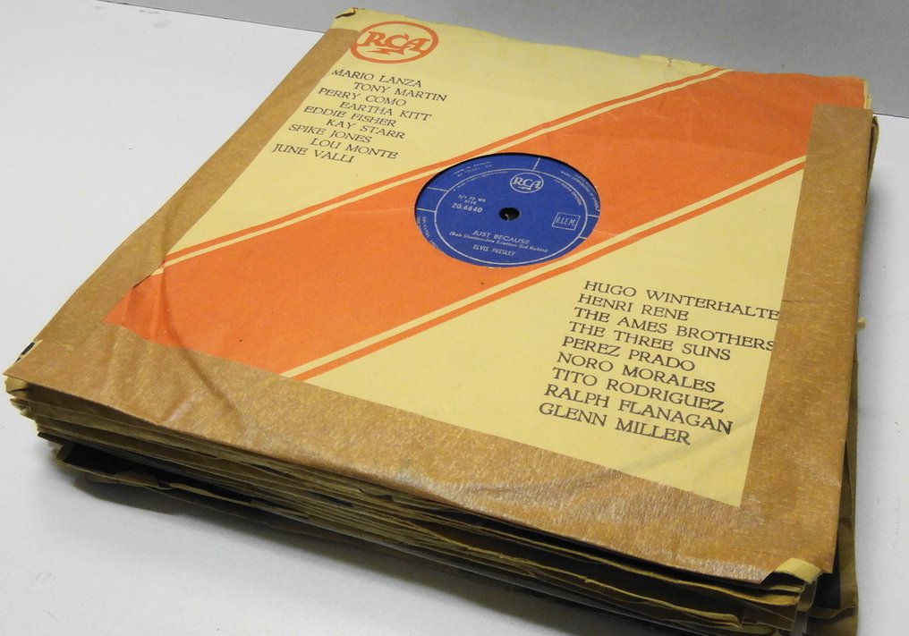 Elvis Presley, Pat Boone, Bill Haley, Chordettes, Four Knights, Earl Bostic etc - Πολλαπλοί καλλιτέχνες - Rock “N “ Roll and Popmusic from the 1950ties on 78RPM-Records. - Πολλαπλοί καλλιτέχνες - Δίσκος γραμμοφώνου 78 RPM - 1952 #1.0