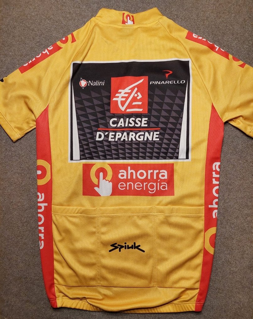 caisse d'Espargne - Gele leiderstrui in de Vuelta 2009. - alejandro valverde - Wielershirt #3.2