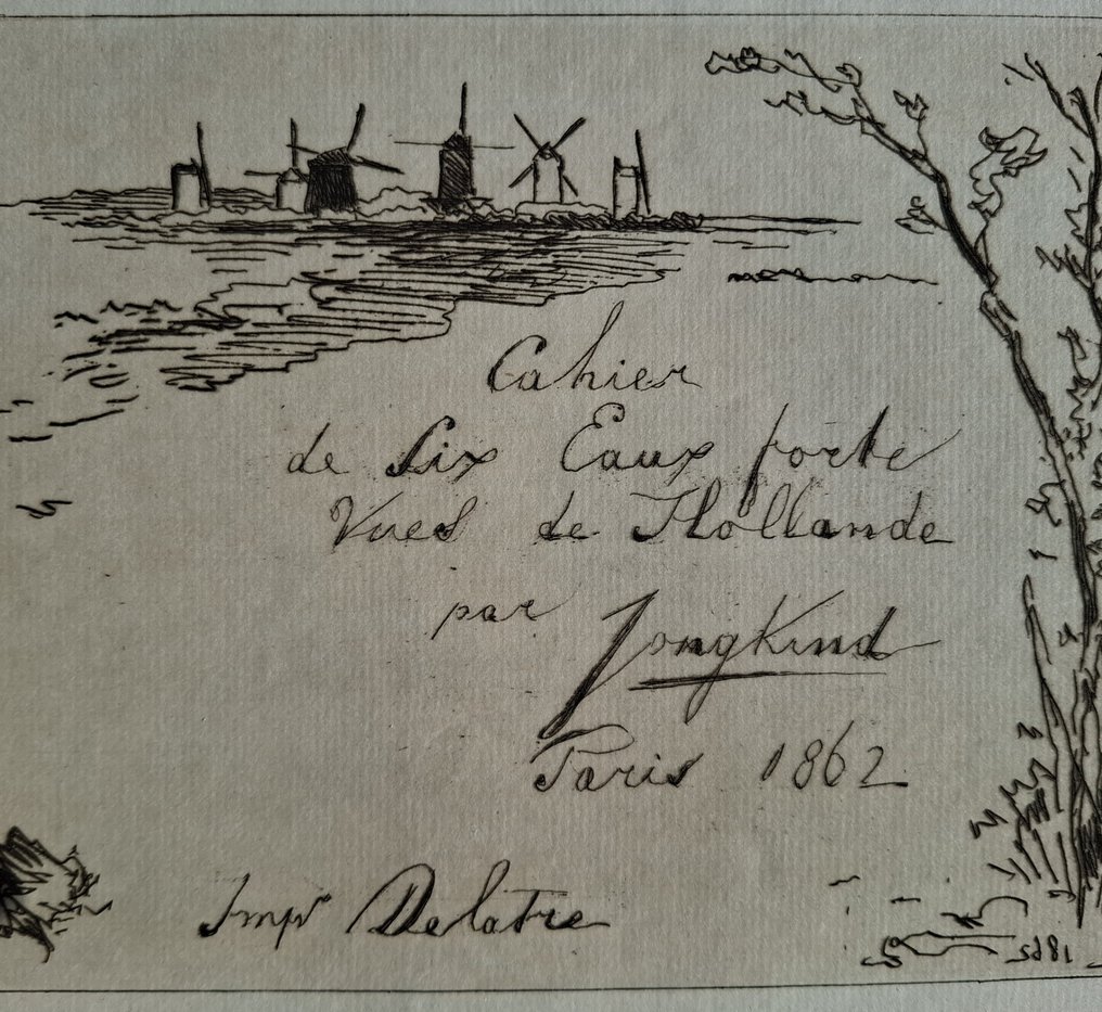 Johan Barthold Jongkind ( 1819-1891) - Cahier d'eaux fortes #1.0