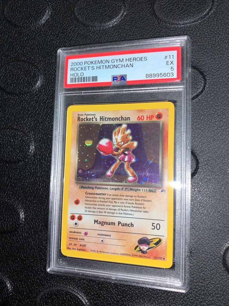Pokémon - 1 Graded card - Hitmonchan #11 - PSA 5 - WOTC #1.0