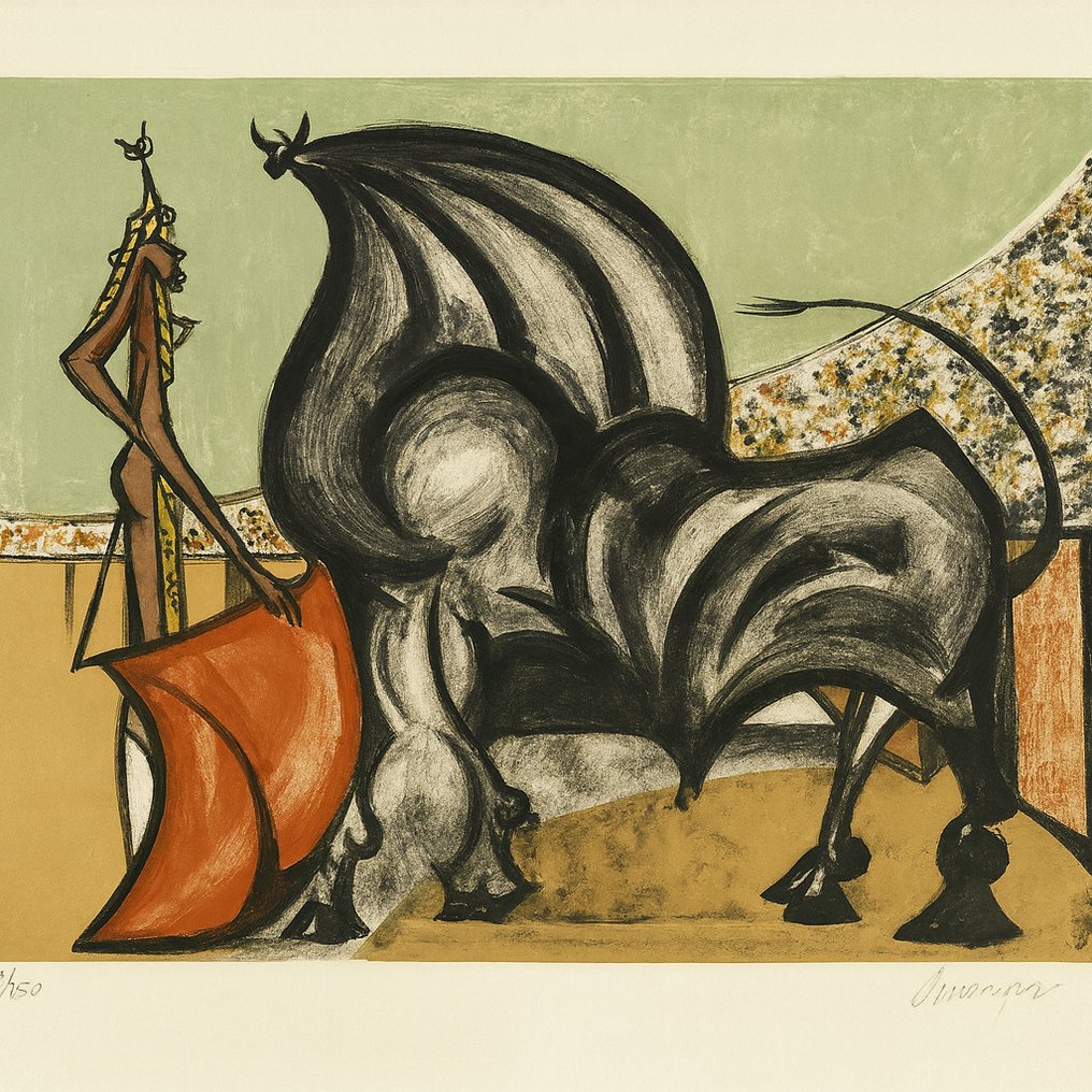 Oscar Domínguez (1906-1957) - Hommage a Manolete 1955 #1.0