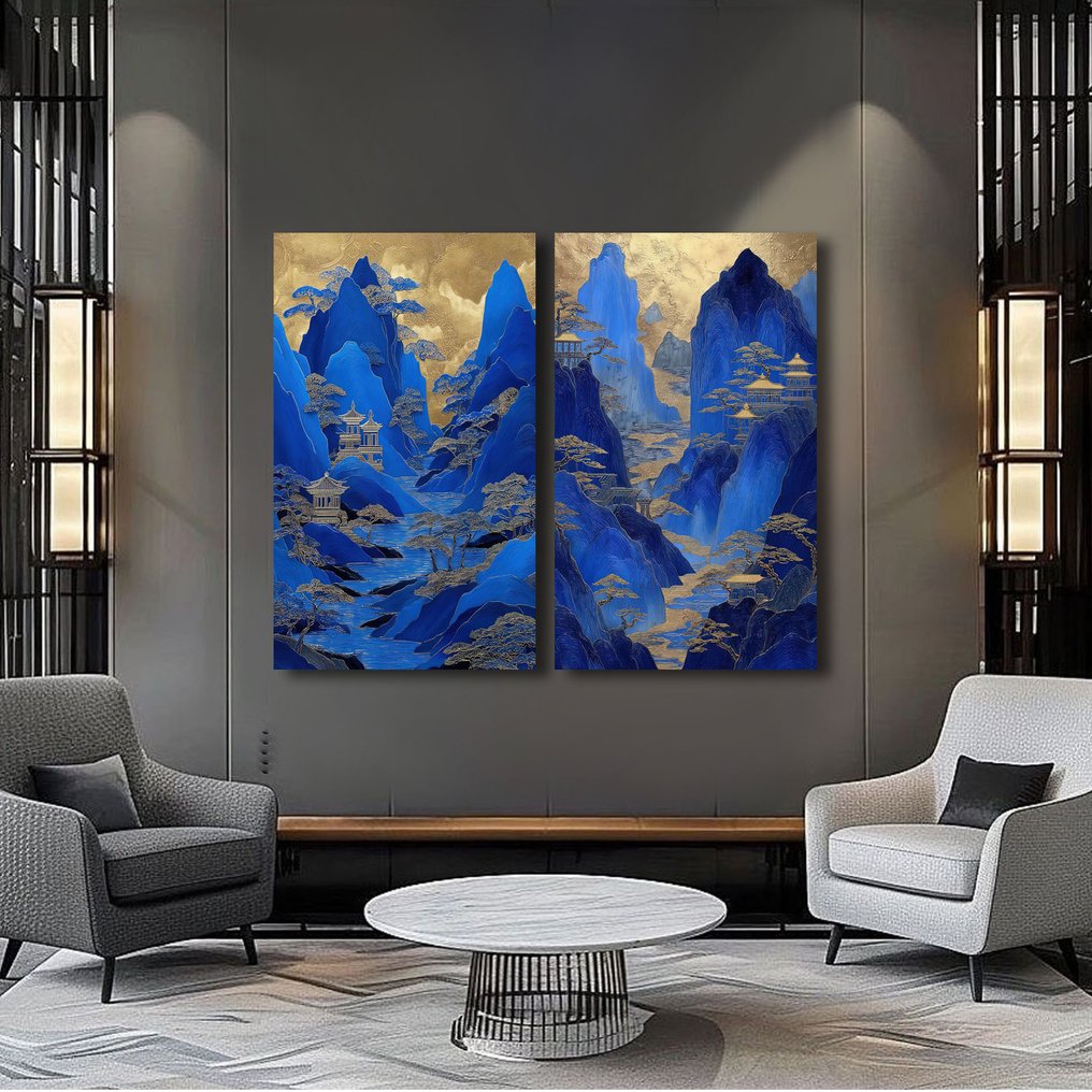 yamila - Shanshui Dorado: Reconstrucción en Cobalto y Oro #1.0