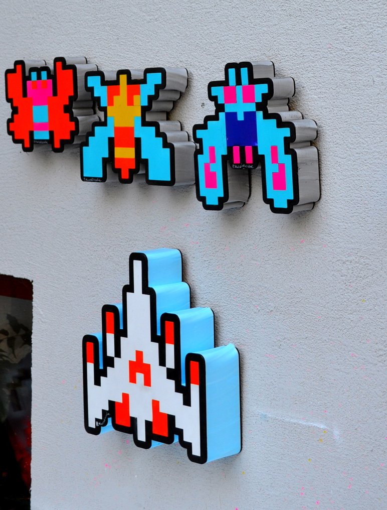 Patrycja Mroczkowska - Quadriptych Retro Games 8 Bits 3D Pop Art XL #1.0