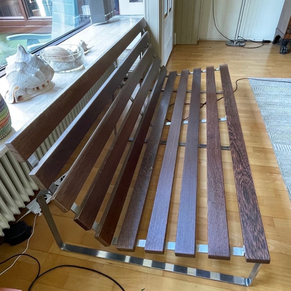 Artifort - Kho Liang Ie - 板凳 - 金属, 硬木, 皮革 #2.1