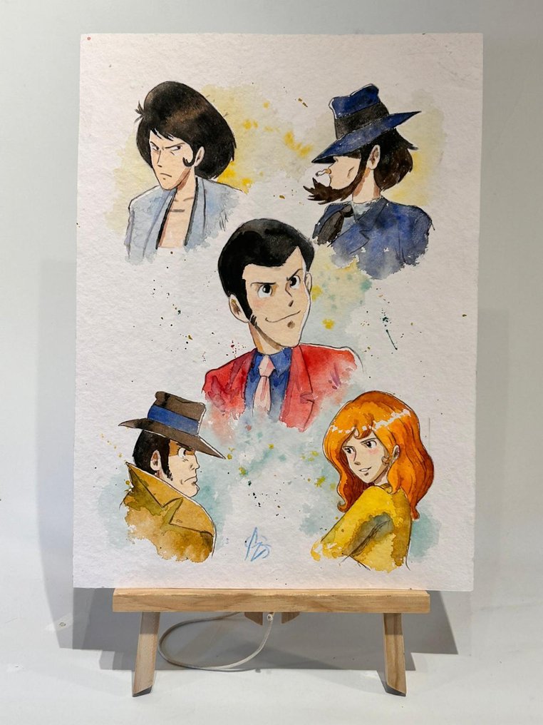 Davide Zanella - 1 Original colour drawing - Lupin Terzo - La Banda al Completo - Lupin The Third - 2025 #1.0