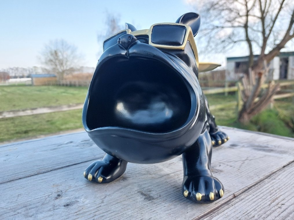Statue, bulldog cool sculptuur - 19 cm - polyresin #2.1