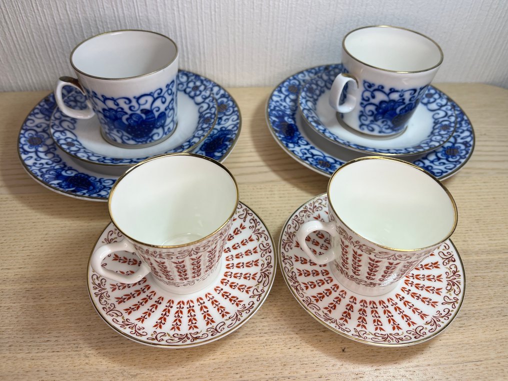 Lomonosov Imperial Porcelain Factory - Coffee set (10) - hard-paste - USSR period #2.1