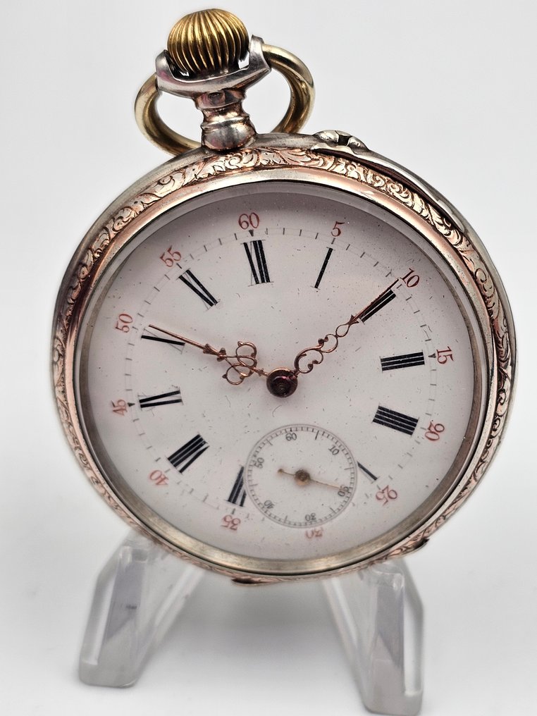Glashütte Systeme - Silver Pocket Watch, 10 Rubis - 39851 - 1900-1949 #1.0