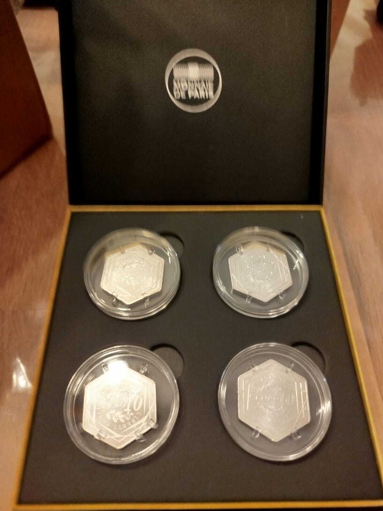 Frankrijk. 10 Euro 2021/2022/2023/2024, la collection complete des 4 pièces (Zonder minimumprijs) #1.0