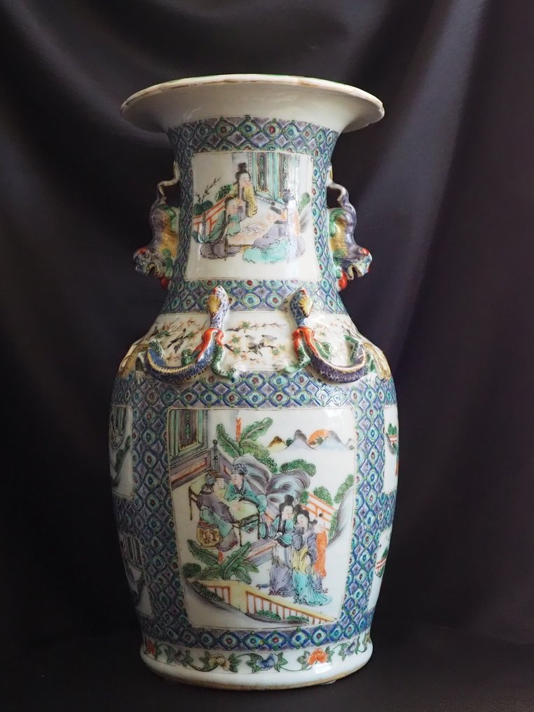 花瓶 - 瓷 - 中国 - Qing Dynasty (1644-1911) - 中国瓷瓶 (没有保留价) #1.0