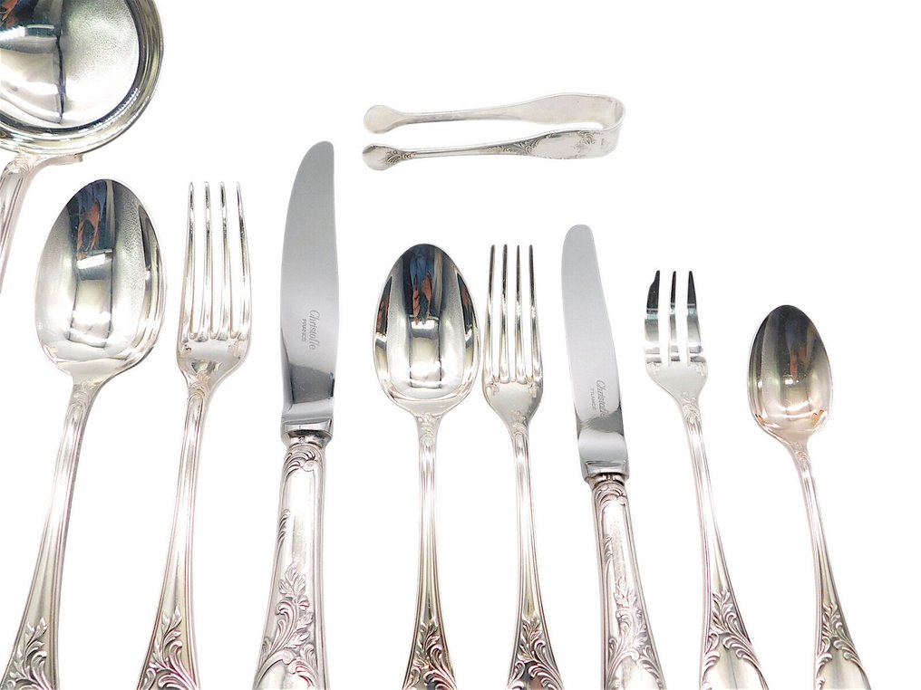 Christofle - Cutlery set for 12 (99) - Marly - Silverplated #4.3