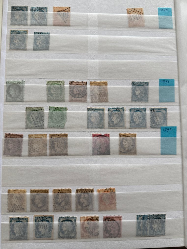 Francia 1853/1955 - Collezione in un libro di magazzino #1.0