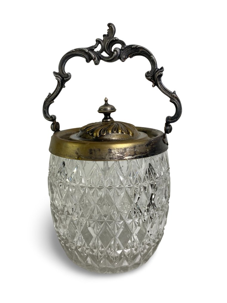 Recipiente de bolachas - Cristal - Art Déco Francês #4.3