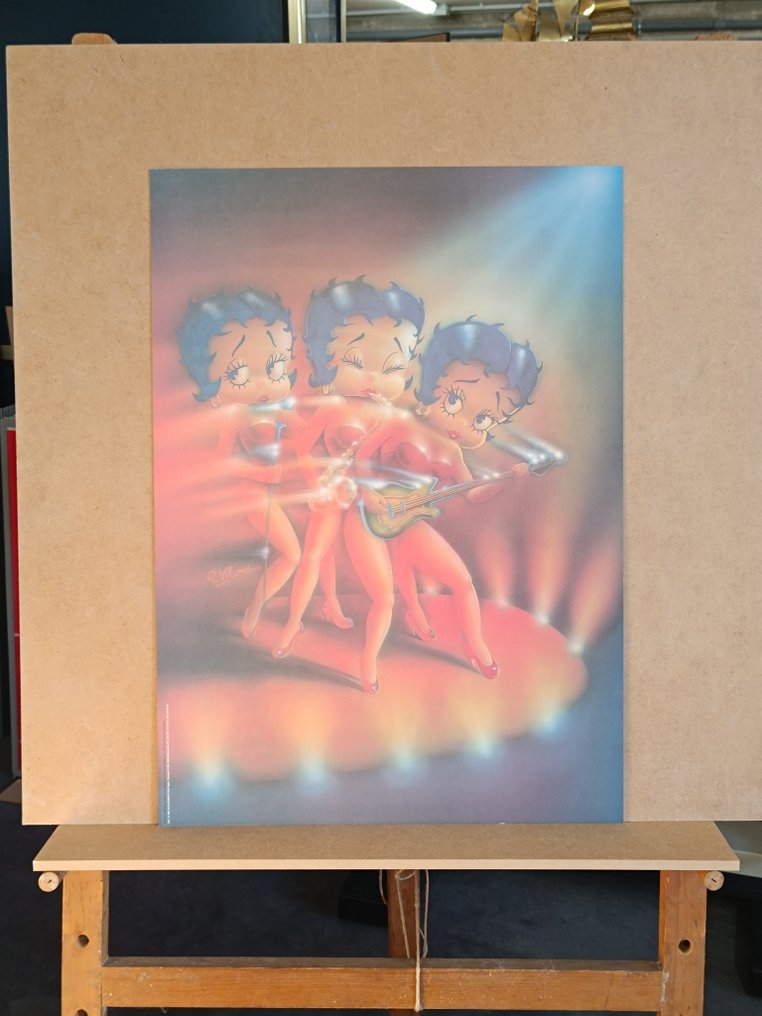 Fleischer Studios - Litografia Original 1997 - Betty Boop en papel especial texturizado #4.3