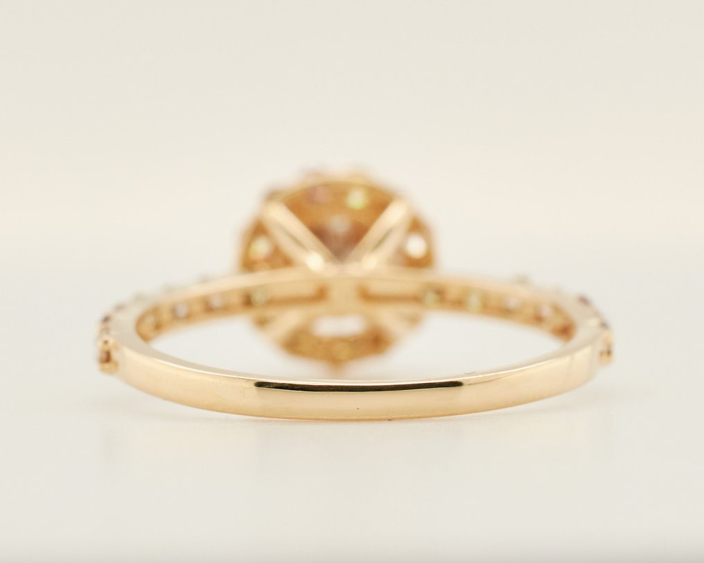 沒有保留價 - 戒指 - 14 克拉 黃金 -  1.20ct. tw. 鉆石 (天然彩色) #3.2