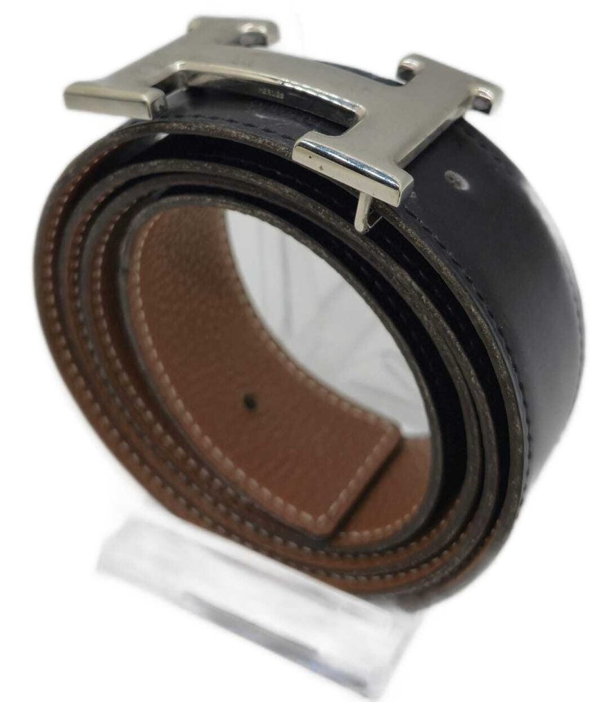 Hermès - H BELT BUCKLE & REVERSIBLE LEATHER STRAP 32 mm - Ζώνη #4.3