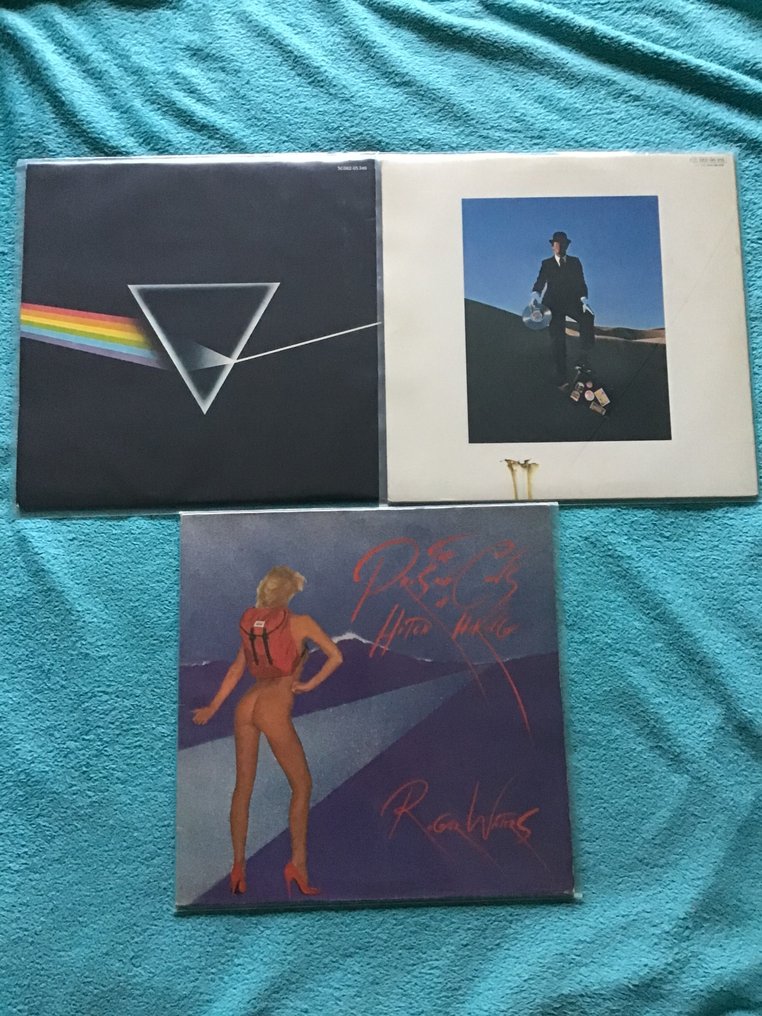 Pink Floyd, Roger Waters - 3 Albums + Original Ticket stub from 1994 Amsterdam show - LP-Alben (mehrere Objekte) - 1973 #1.0