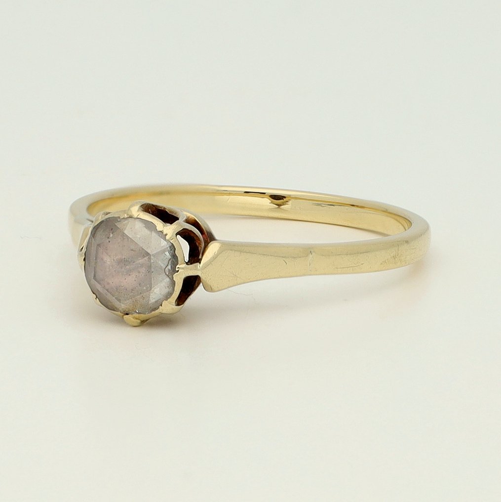 Δαχτυλίδι - 14 καράτια Κίτρινο χρυσό Διαμάντι (Φυσικό) #1.0