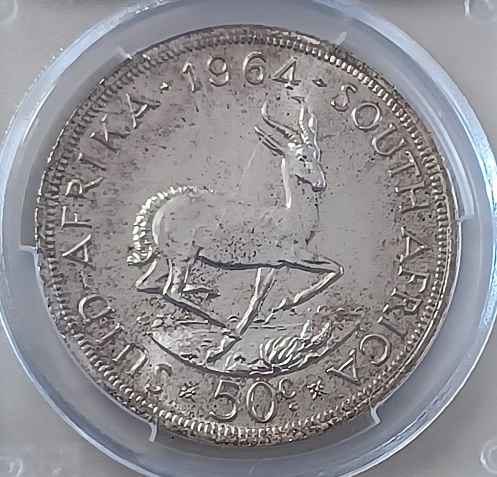 Zuid-Afrika. 50 Cent 1964 PCGS PR67 VAN RIEBECK 2ND FINEST GRADE 16,000 MINTED (Zonder Minimumprijs) #2.1