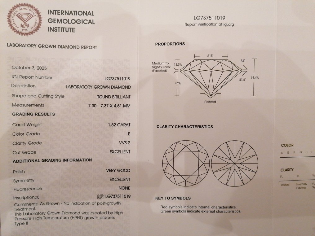 Zonder Minimumprijs - Oorbellen - 14 karaat Witgoud - 3.04ct. tw. Diamant (Lab-grown) #4.3