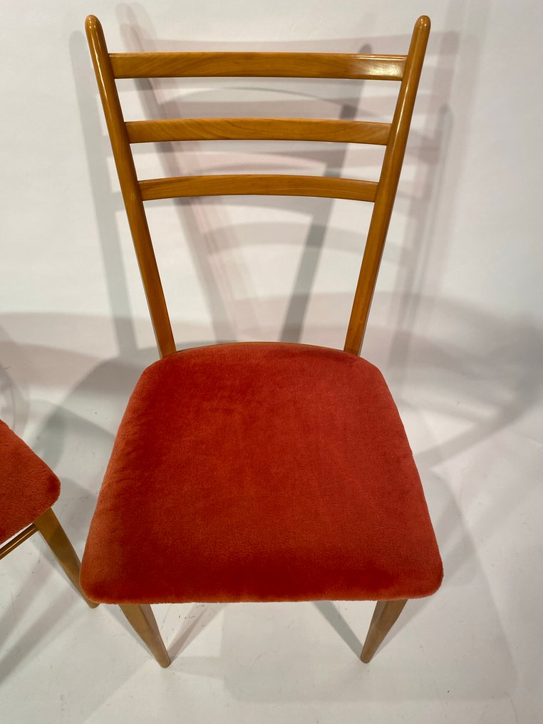 椅 - 木 - 两个复古椅子 #3.2