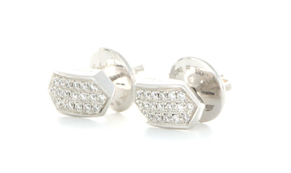 χωρίς τιμή ασφαλείας - Salvini - Σκουλαρίκια - 18 καράτια Λευκός χρυσός -  0.38ct. tw. Διαμάντι (Φυσικό)  #3.2