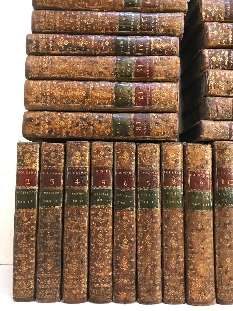 Jean-Jacques Rousseau - Collection complète des oeuvres & Supplément. 30 volumes. [Première édition collective] - 1782 #1.0