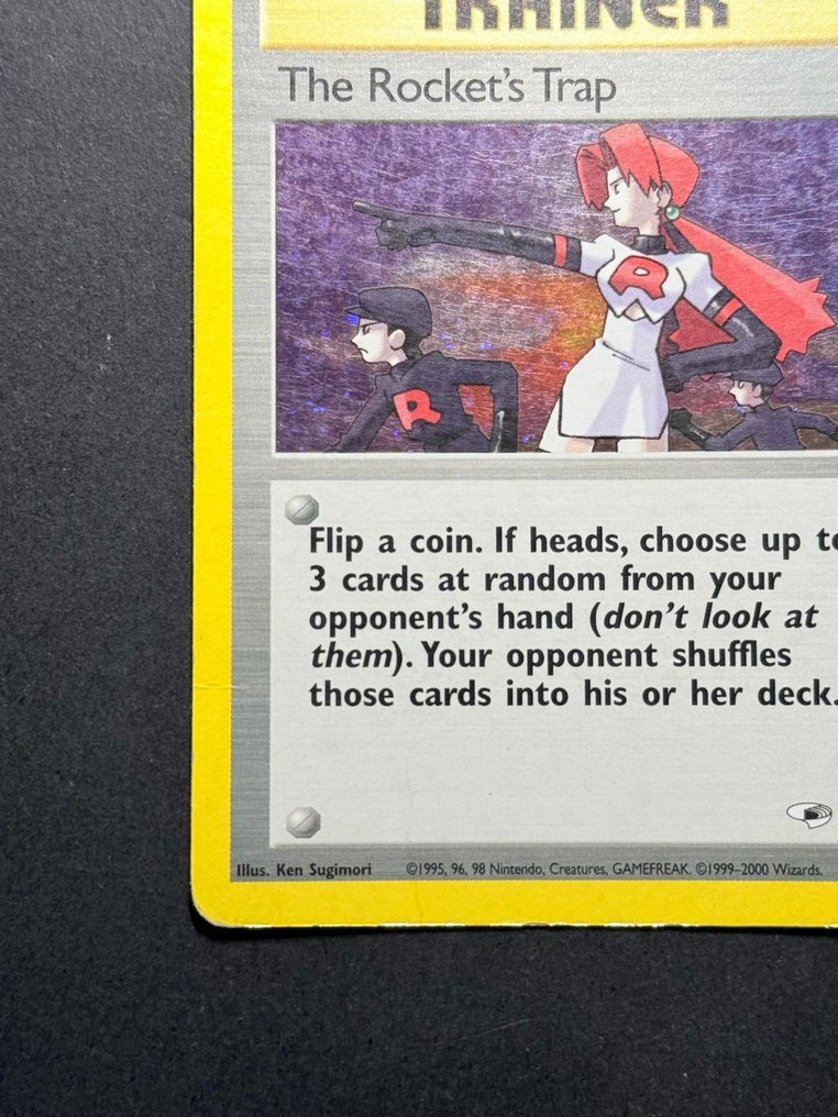 Pokémon - 2 Card - Rocket's Hitmonchan Holo - The Rocket's Trap Holo - WOTC - Gym Heroes #4.3