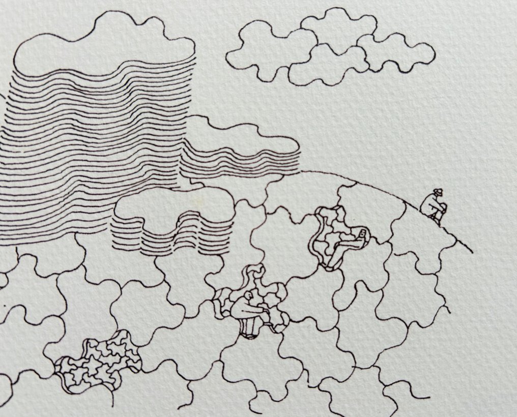 Jean-Michel Folon (1934-2005) - Sans-titre - Héliogravure signée #3.2