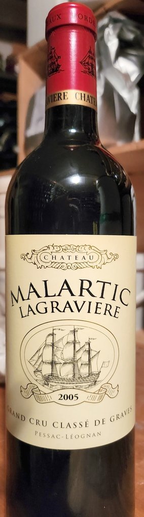 2005 Château Malartic Lagravière - Pessac-Léognan Grand Cru Classé - 4 Flasker (0,75 L) #1.0