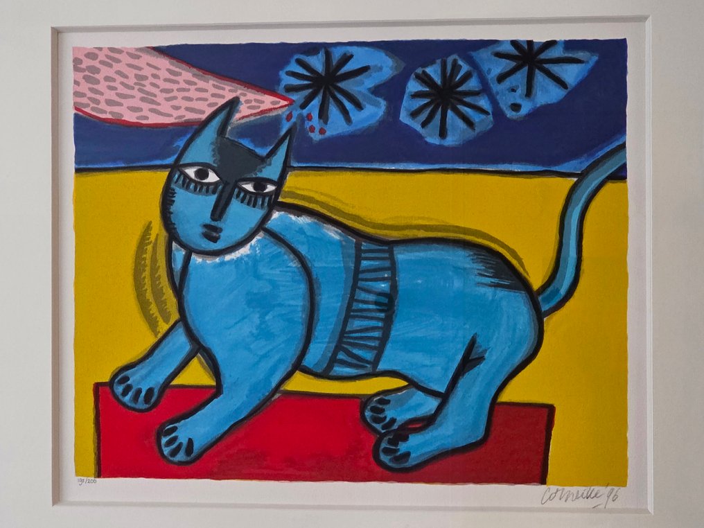 Corneille (1922-2010) - Blauwe Kat #2.1