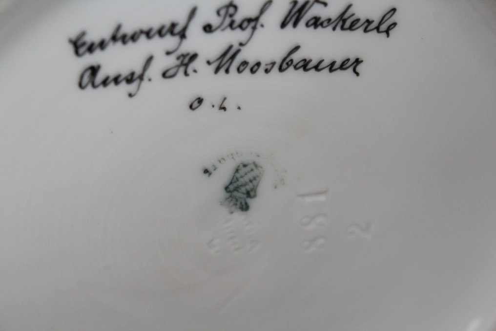 Joseph Wackerle / Nimphenburg - Βάζο με καπάκι - 881 2 - Πορσελάνη #1.0